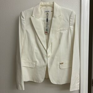 White Calvin Klein blazer